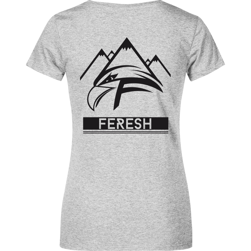 Aykan Feresh Aykan Feresh - Logo T-Shirt Damenshirt heather grey