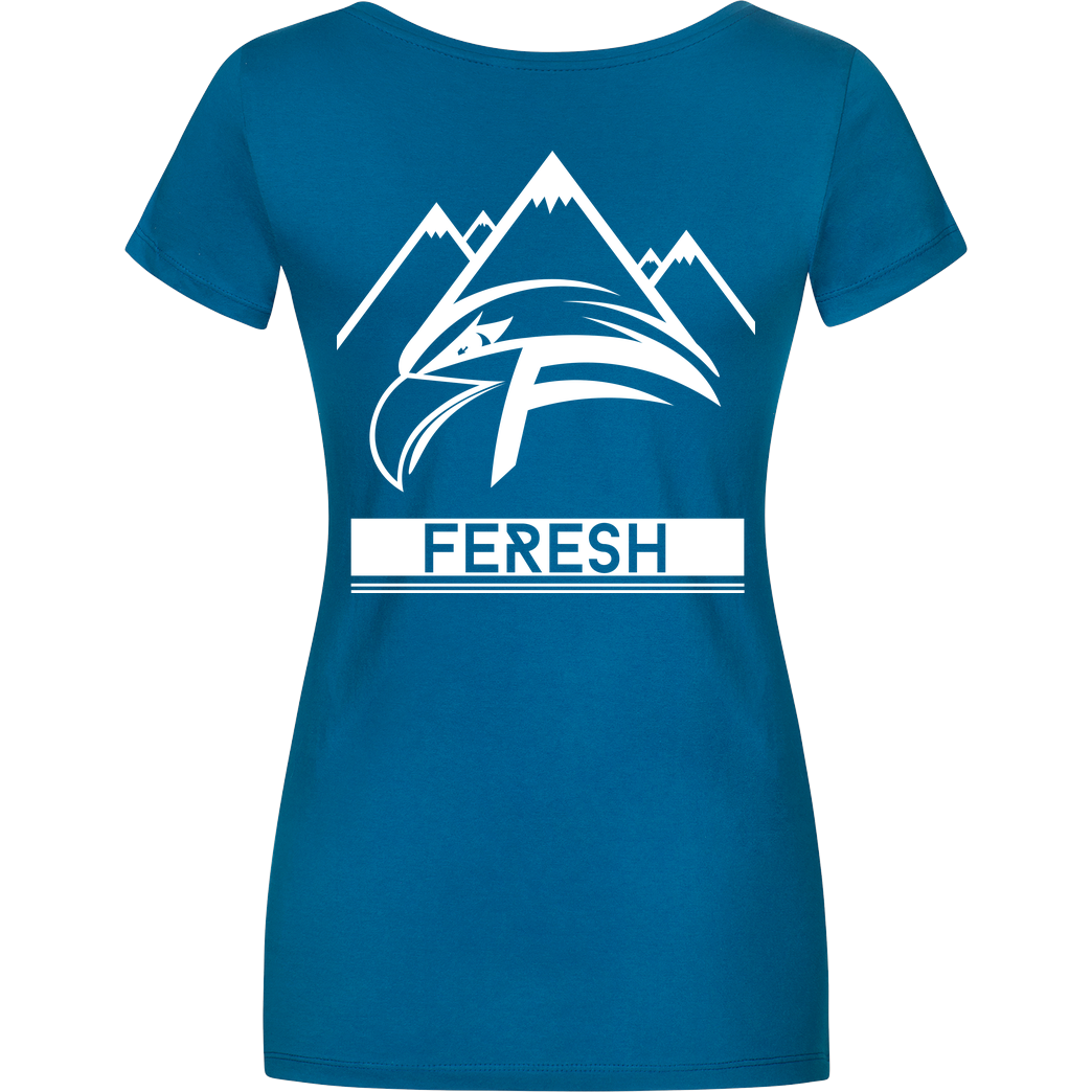 Aykan Feresh Aykan Feresh - Logo T-Shirt Damenshirt petrol
