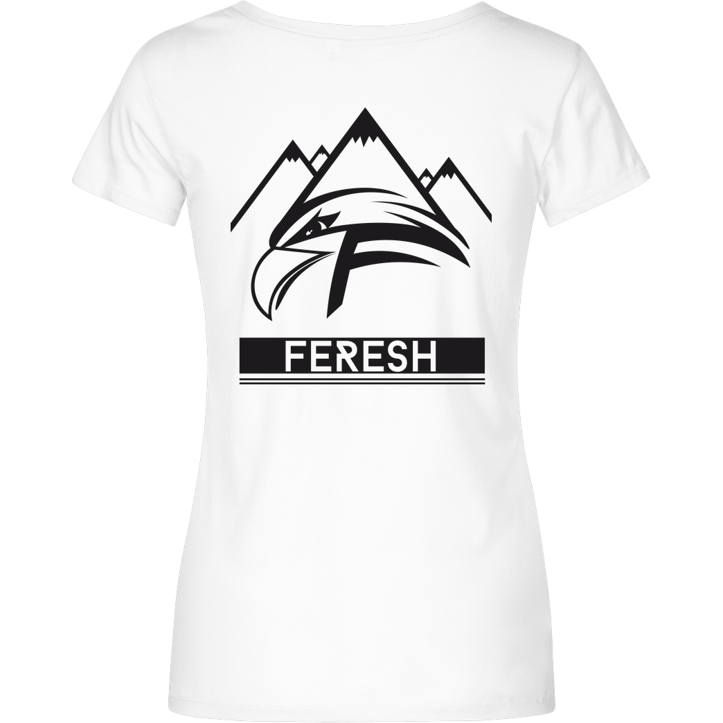 Aykan Feresh Aykan Feresh - Logo T-Shirt Damenshirt weiss