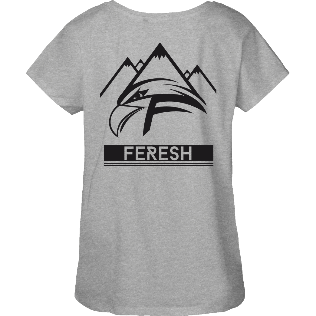 Aykan Feresh Aykan Feresh - Logo T-Shirt Fairtrade Loose Fit Girlie - heather grey