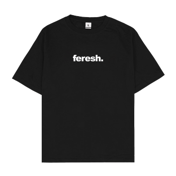 Aykan Feresh - Logo Oversize T-Shirt - Schwarz