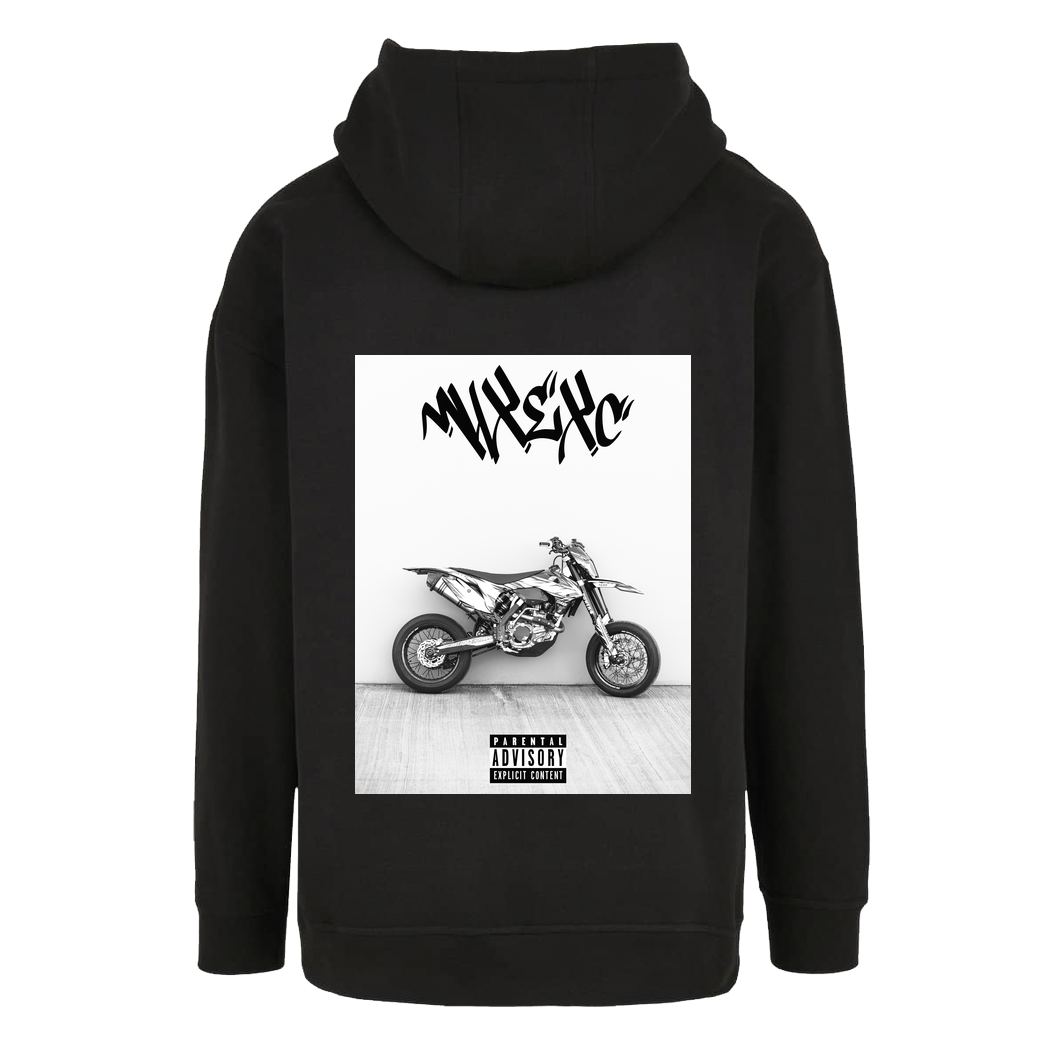 m4x_exc Back Bike Print Sweatshirt Oversize Hoodie