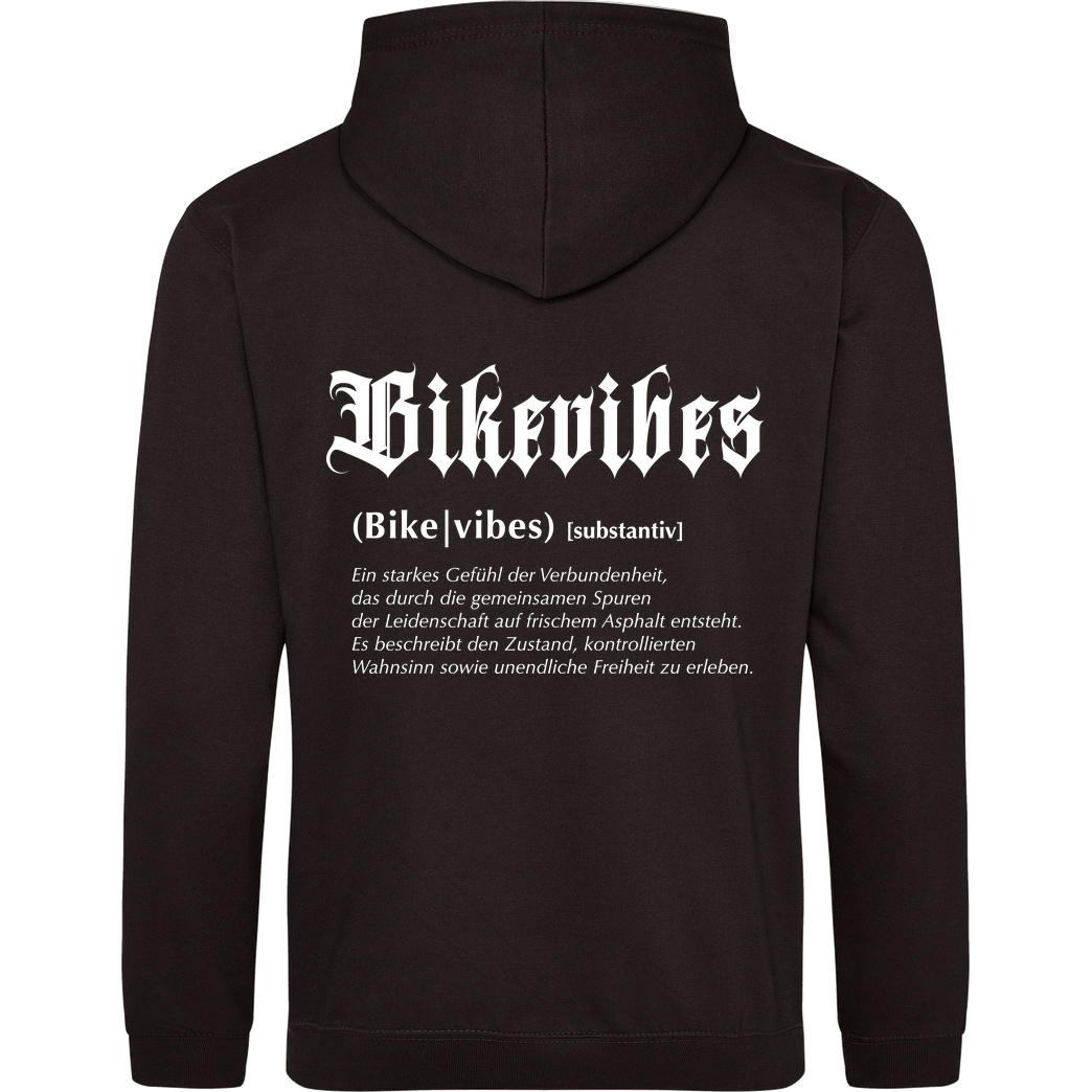 Alexia Bikevibes - Collection - back white Sweatshirt JH Hoodie - Schwarz