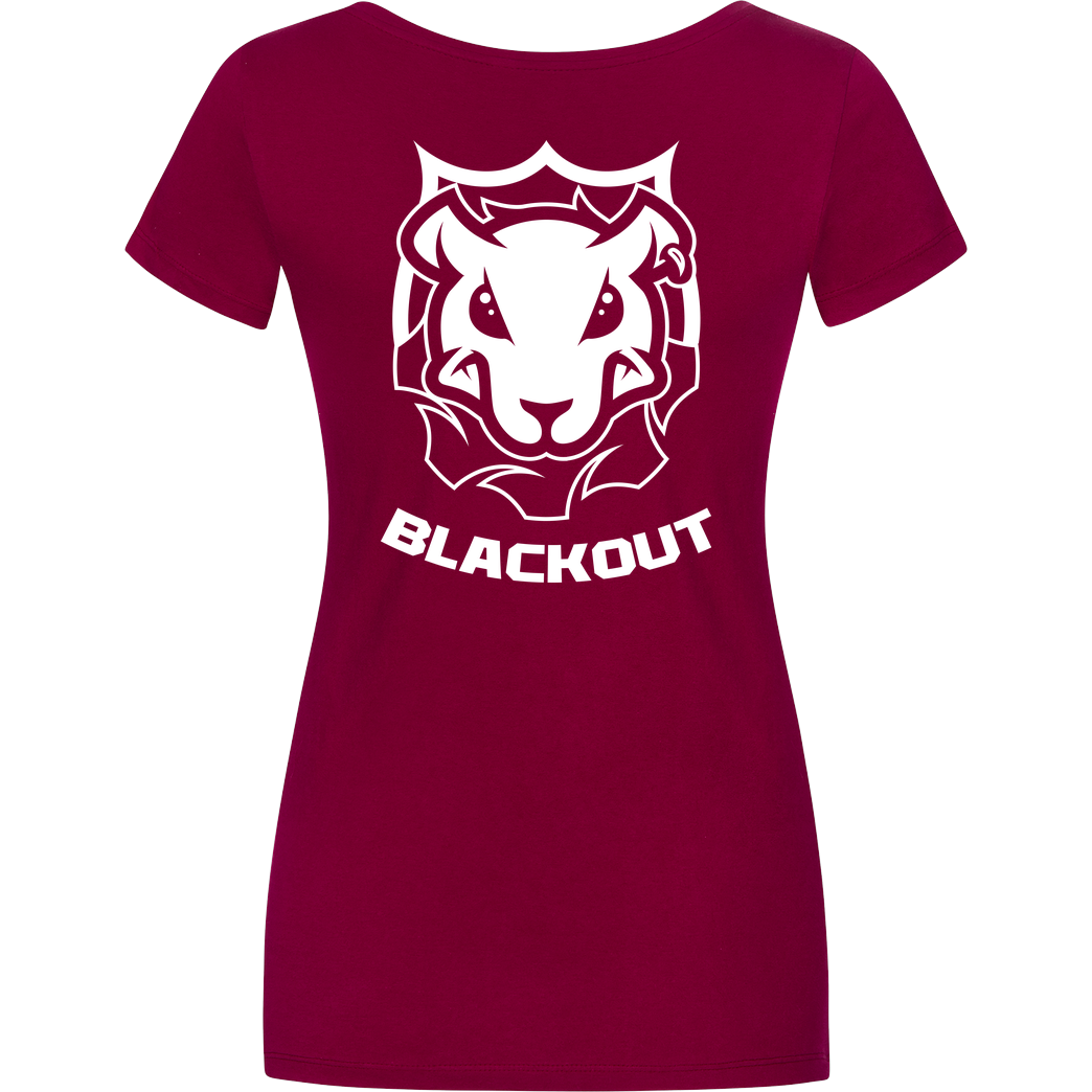 Blackout Blackout - Landratte T-Shirt Damenshirt berry