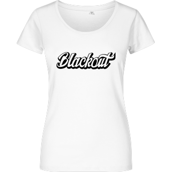 Blackout - Script Logo Damenshirt weiss