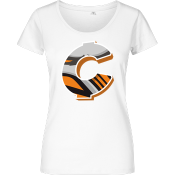 C0rnyyy - Logo Damenshirt weiss