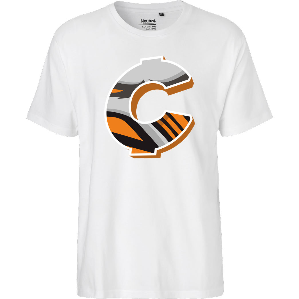 C0rnyyy C0rnyyy - Logo T-Shirt Fairtrade T-Shirt - weiß