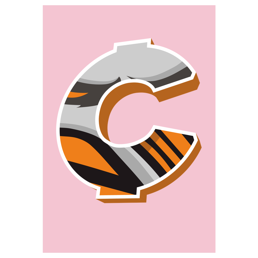 C0rnyyy C0rnyyy - Logo Druck Kunstdruck rosa