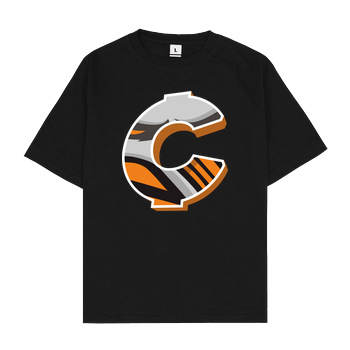 C0rnyyy - Logo Oversize T-Shirt - Schwarz