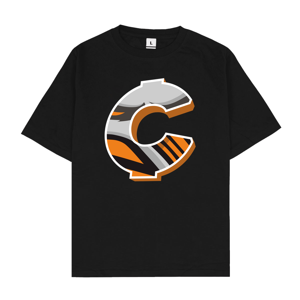 C0rnyyy C0rnyyy - Logo T-Shirt Oversize T-Shirt - Schwarz