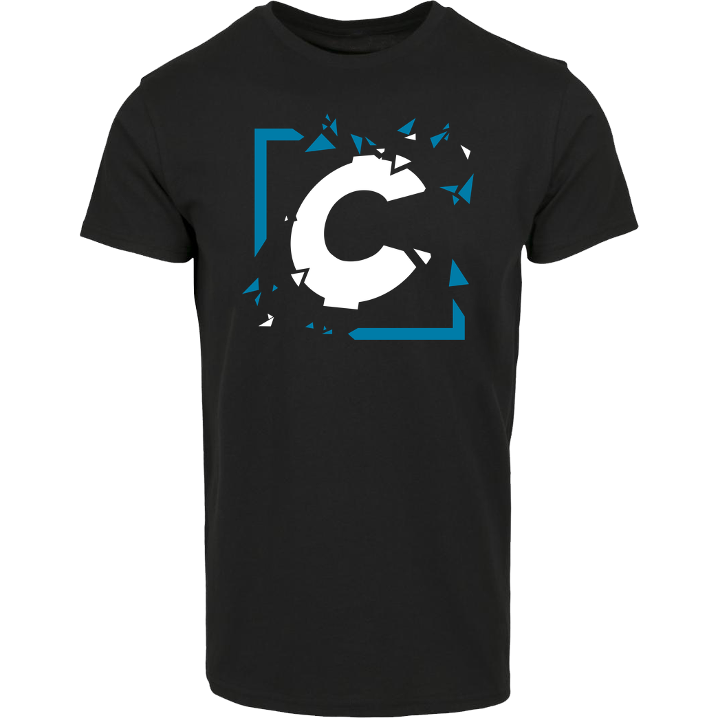 C0rnyyy C0rnyyy - Shattered Logo T-Shirt Hausmarke T-Shirt  - Schwarz