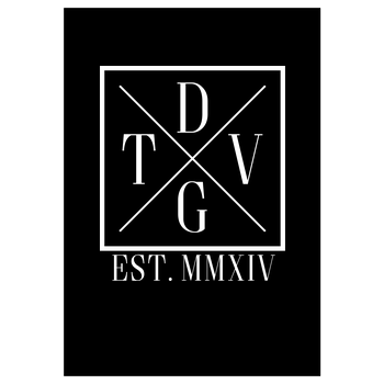 DennisGamingTV - X-Logo Kunstdruck schwarz