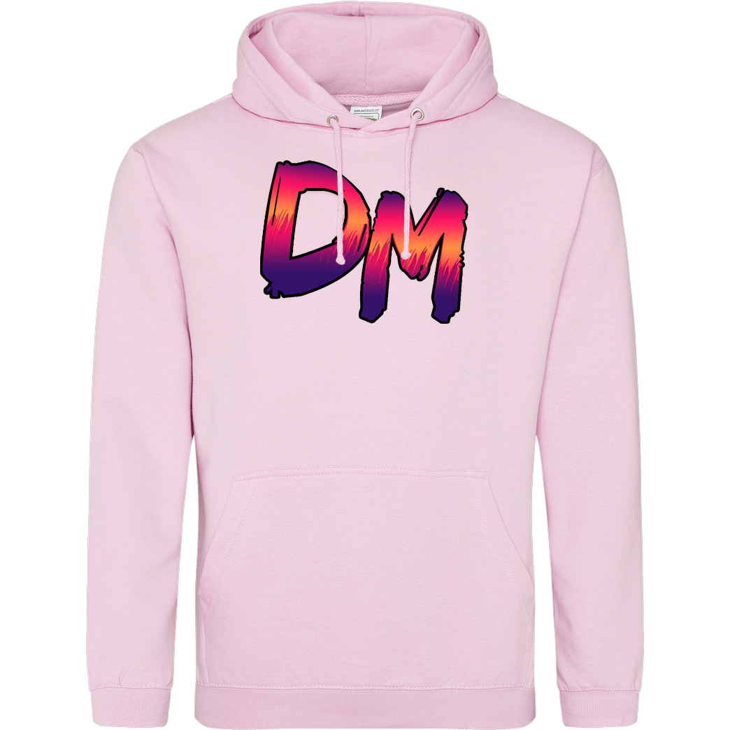 Dennome Dennome Logo DM Rand dunkel Sweatshirt JH Hoodie - Rosa