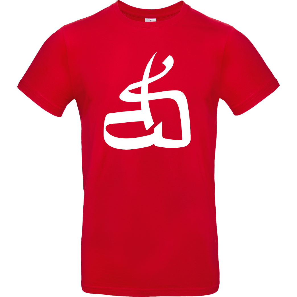 DerSorbus DerSorbus - Kalligraphie Logo T-Shirt B&C EXACT 190 - Rot