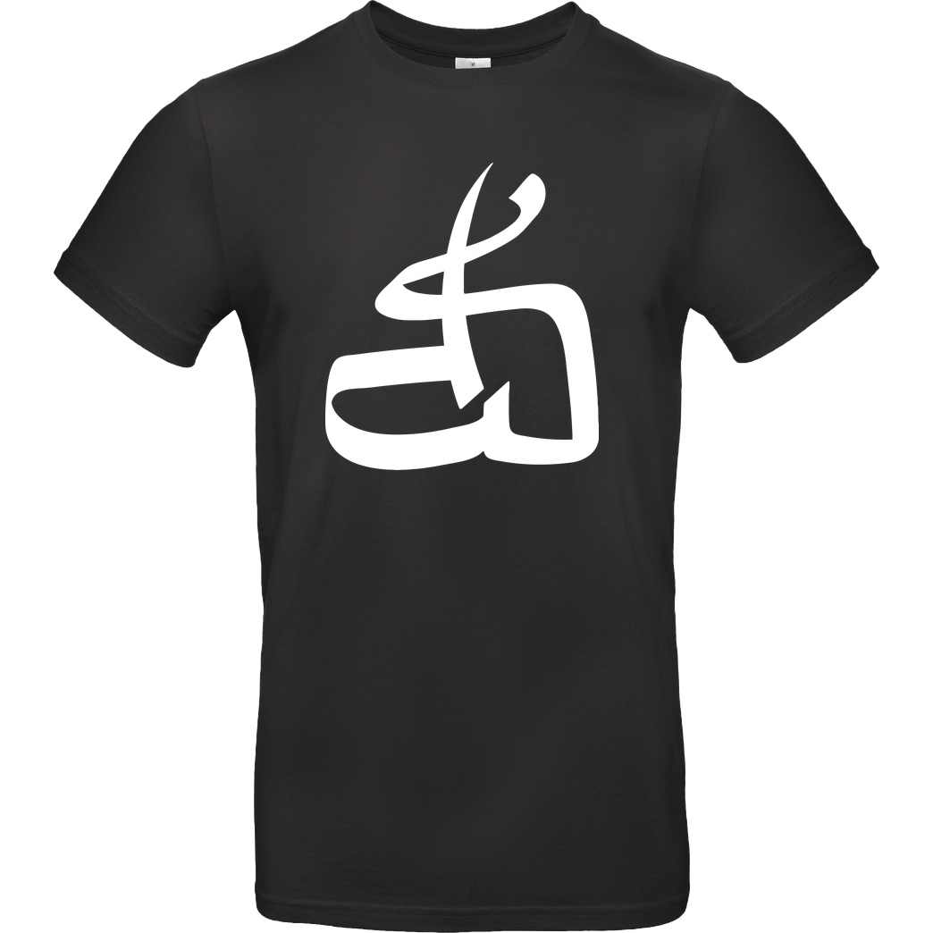 DerSorbus DerSorbus - Kalligraphie Logo T-Shirt B&C EXACT 190 - Schwarz