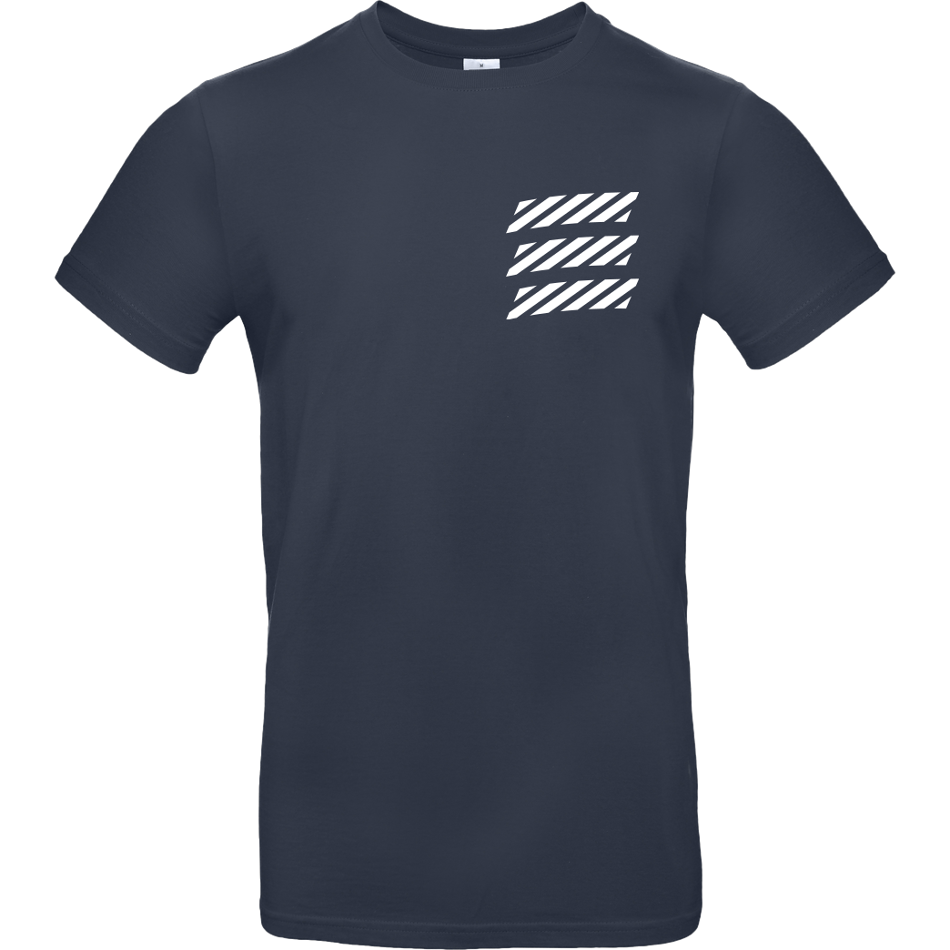 Echtso Echtso - Striped Logo T-Shirt B&C EXACT 190 - Navy