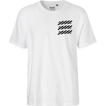 Echtso - Striped Logo Fairtrade T-Shirt - weiß