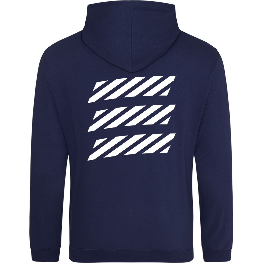 Echtso Echtso - Striped Logo Sweatshirt JH Hoodie - Navy