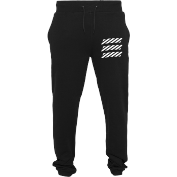 Echtso - Striped Logo Jogginghose schwarz