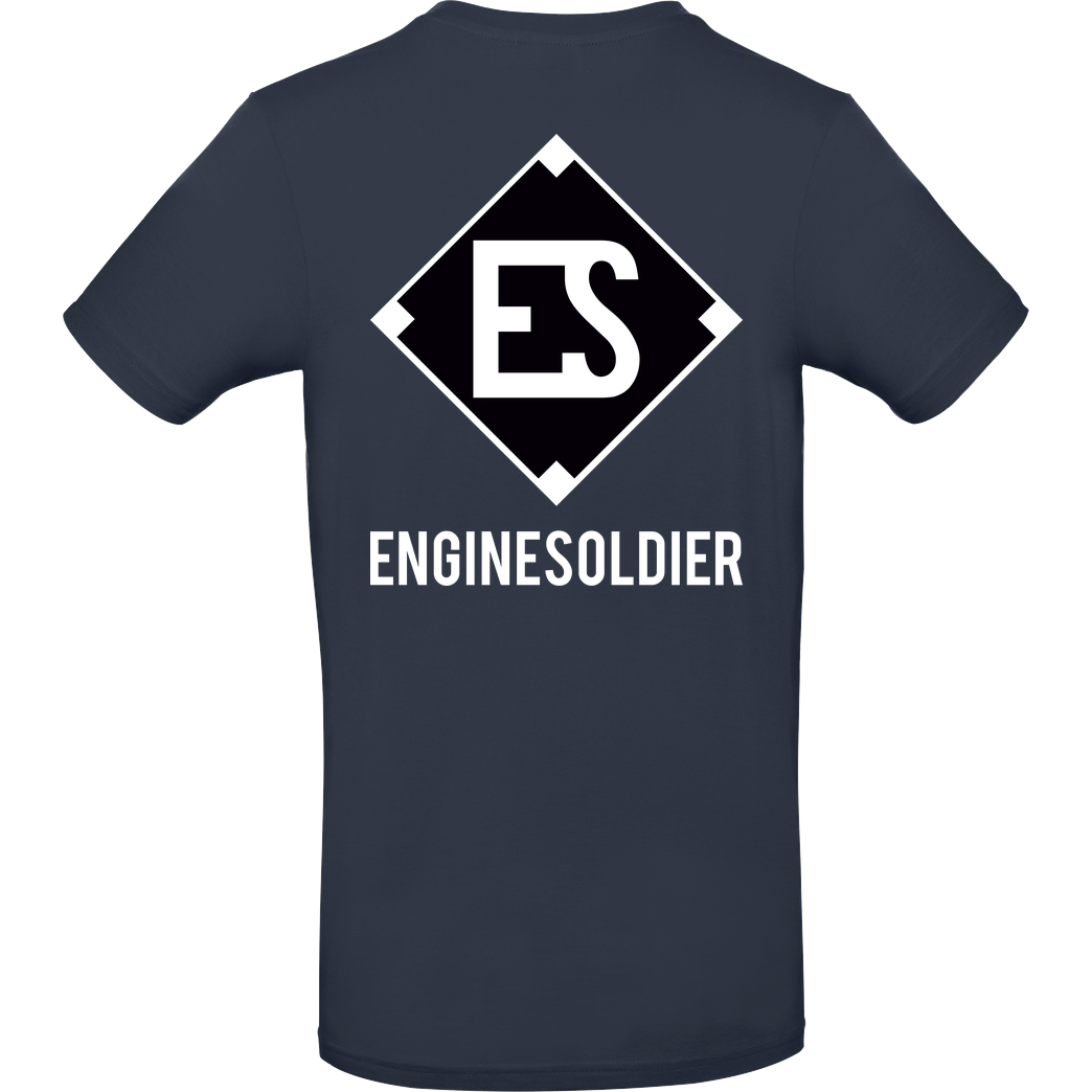 EngineSoldier EngineSoldier - Logo T-Shirt B&C EXACT 190 - Navy