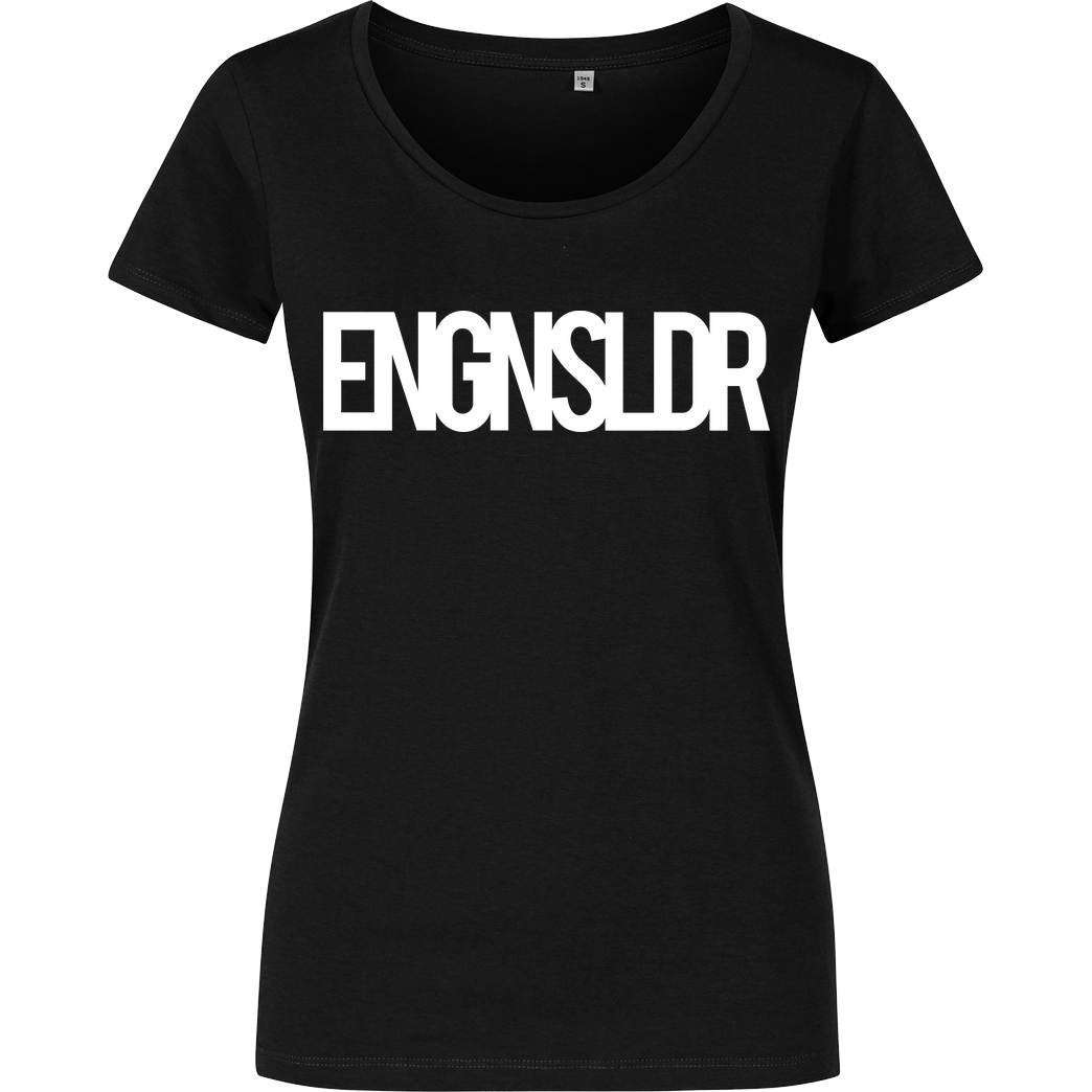 EngineSoldier EngineSoldier - Typo T-Shirt Damenshirt schwarz