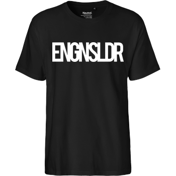 EngineSoldier - Typo Fairtrade T-Shirt - schwarz