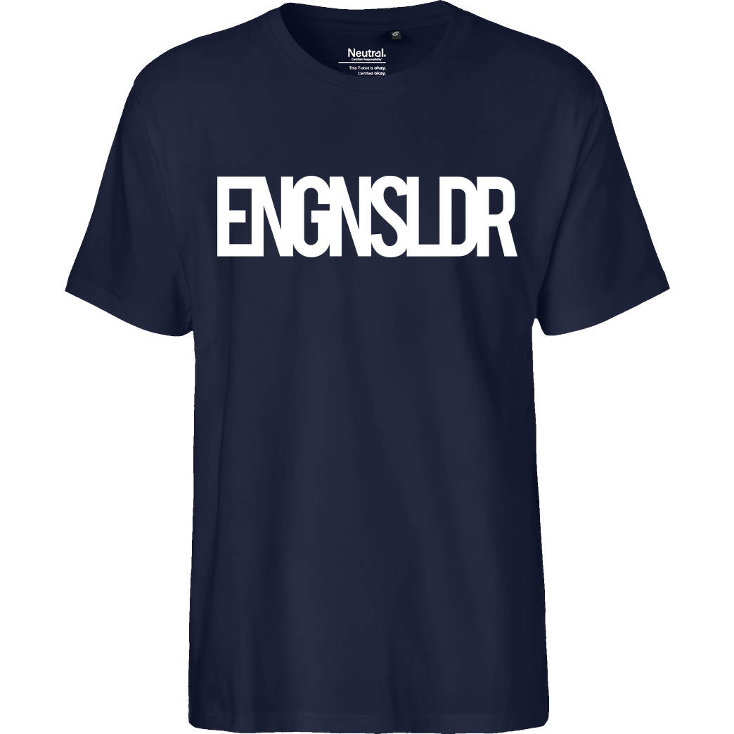 EngineSoldier EngineSoldier - Typo T-Shirt Fairtrade T-Shirt - navy