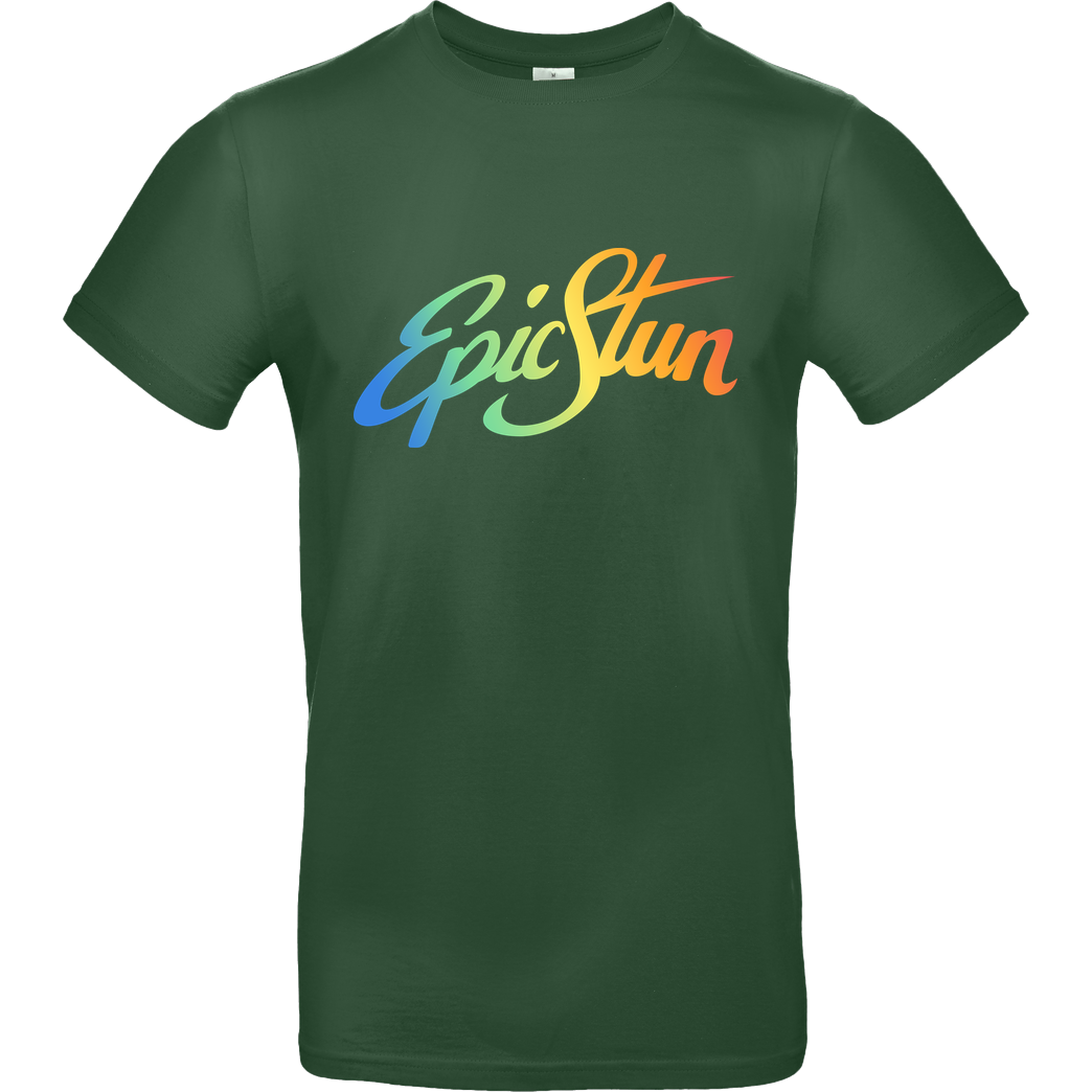 EpicStun EpicStun - Color Logo T-Shirt B&C EXACT 190 - Flaschengrün