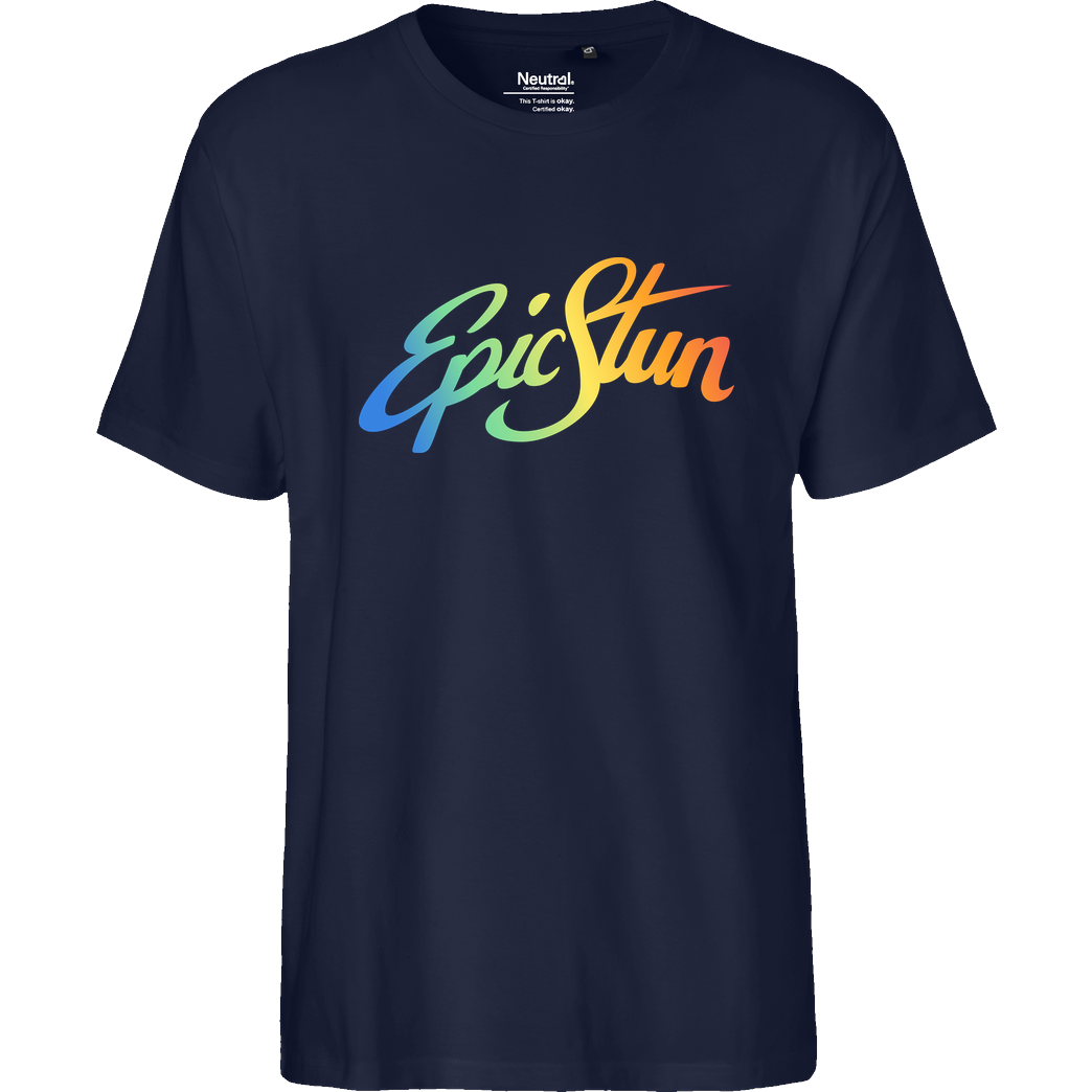 EpicStun EpicStun - Color Logo T-Shirt Fairtrade T-Shirt - navy