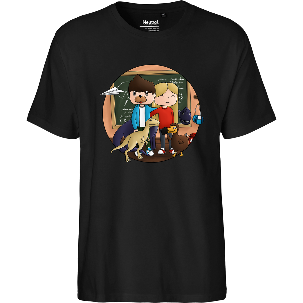 EpicStun EpicStun - Dino T-Shirt Fairtrade T-Shirt - schwarz