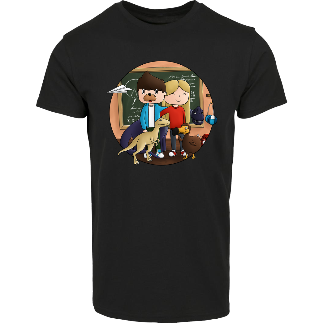 EpicStun EpicStun - Dino T-Shirt Hausmarke T-Shirt  - Schwarz