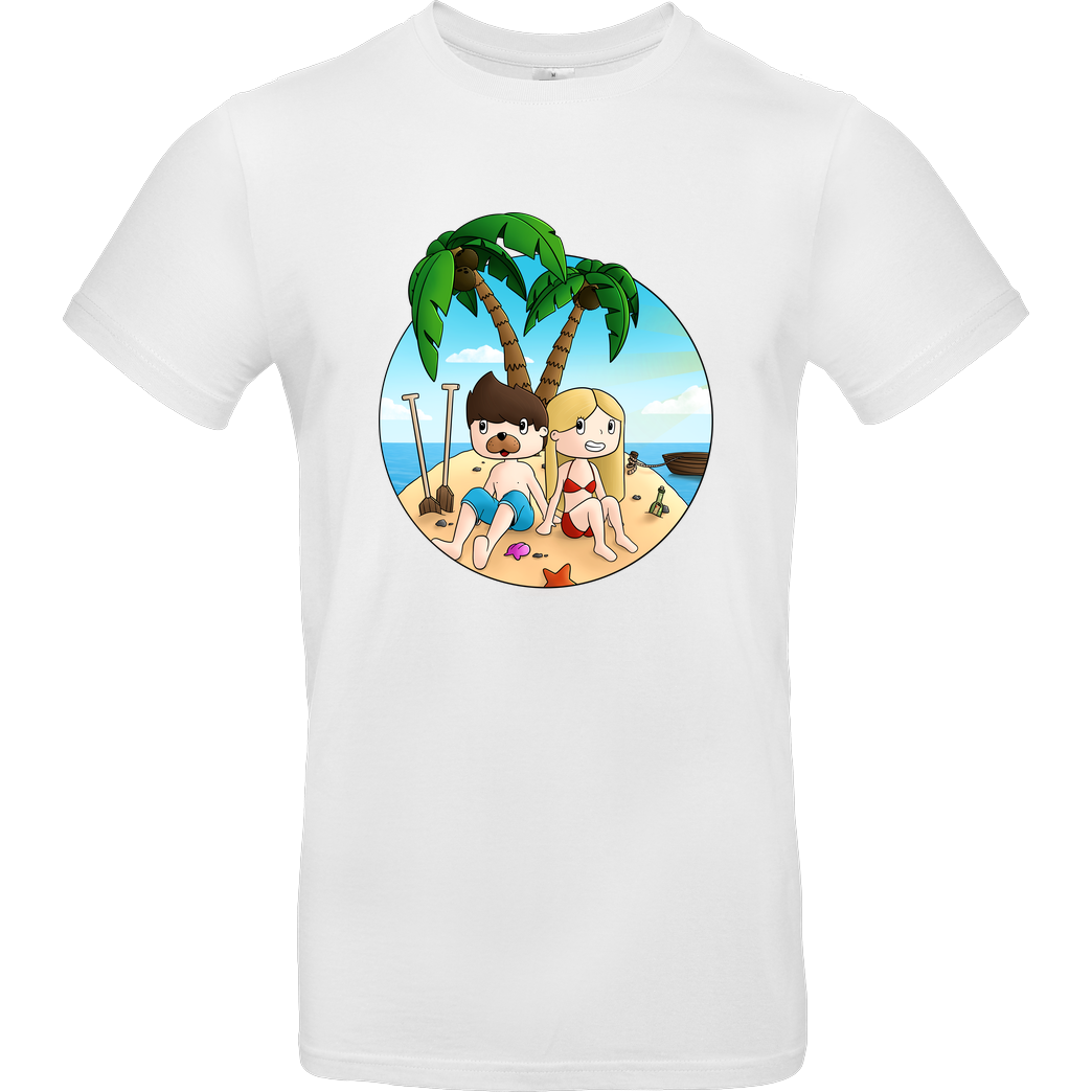 EpicStun EpicStun - Insel T-Shirt B&C EXACT 190 - Weiß