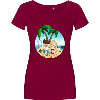 EpicStun - Insel Damenshirt berry