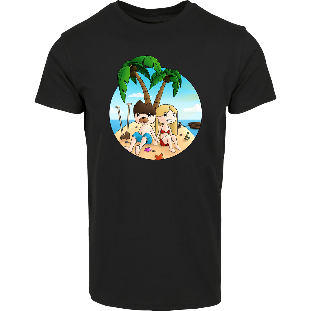 EpicStun EpicStun - Insel T-Shirt Hausmarke T-Shirt  - Schwarz