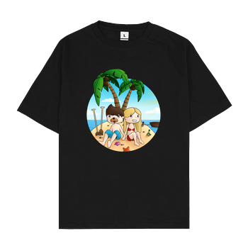 EpicStun - Insel Oversize T-Shirt - Schwarz