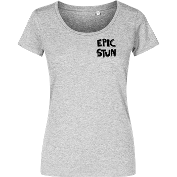EpicStun - Logo Damenshirt heather grey