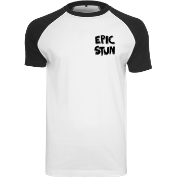 EpicStun - Logo Raglan-Shirt weiß
