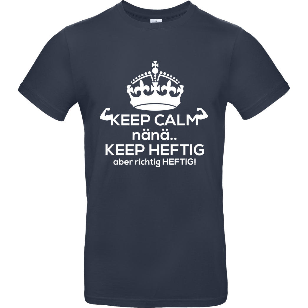 Fischer TV FischerTV - Keep calm T-Shirt B&C EXACT 190 - Navy