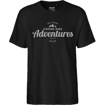 Fishing-King - Adventures 01 Fairtrade T-Shirt - schwarz