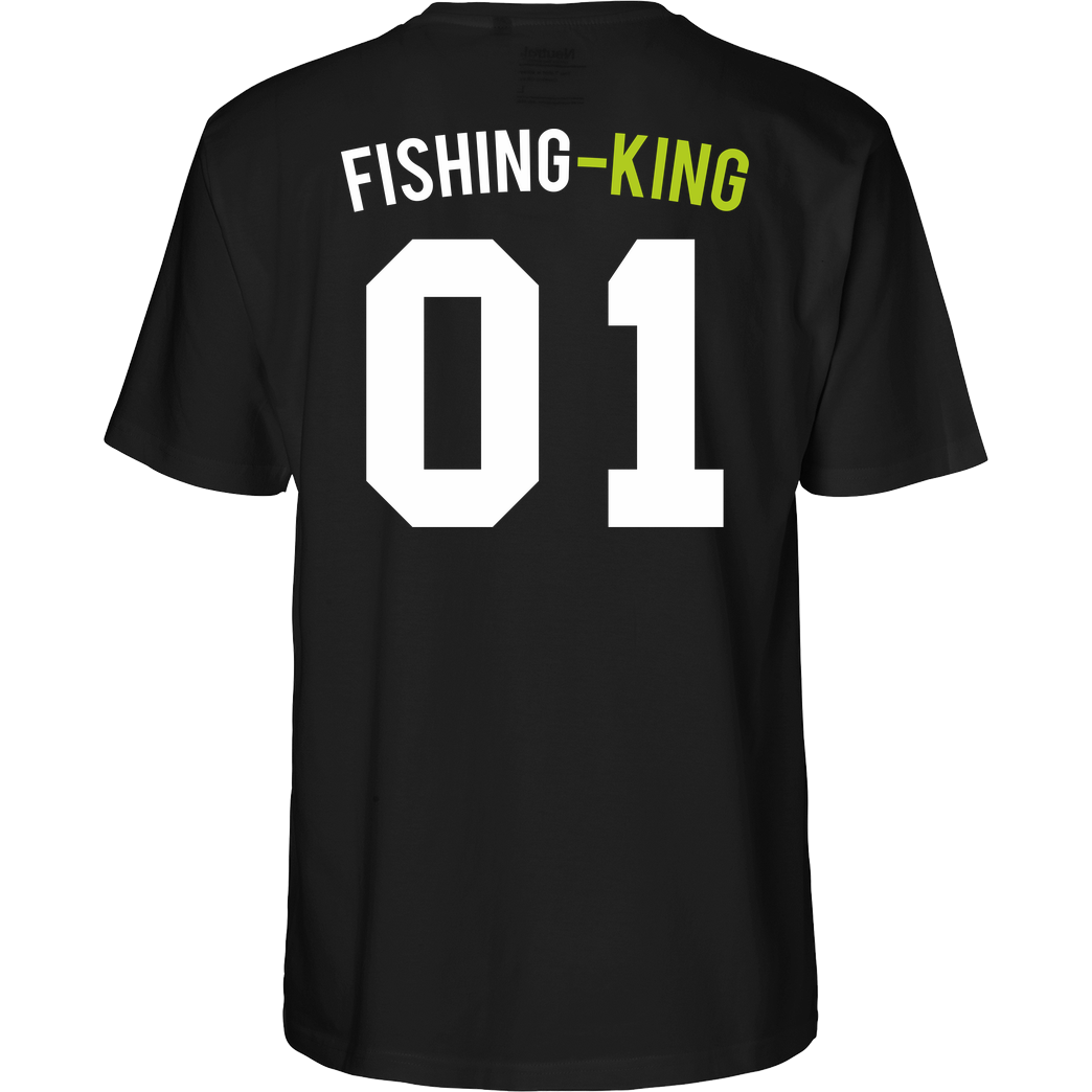 Fishing-King Fishing King - King T-Shirt Fairtrade T-Shirt - schwarz
