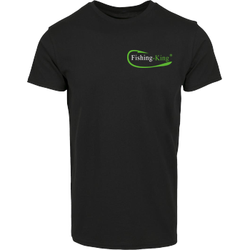 Fishing-King - Pocket Logo Hausmarke T-Shirt  - Schwarz