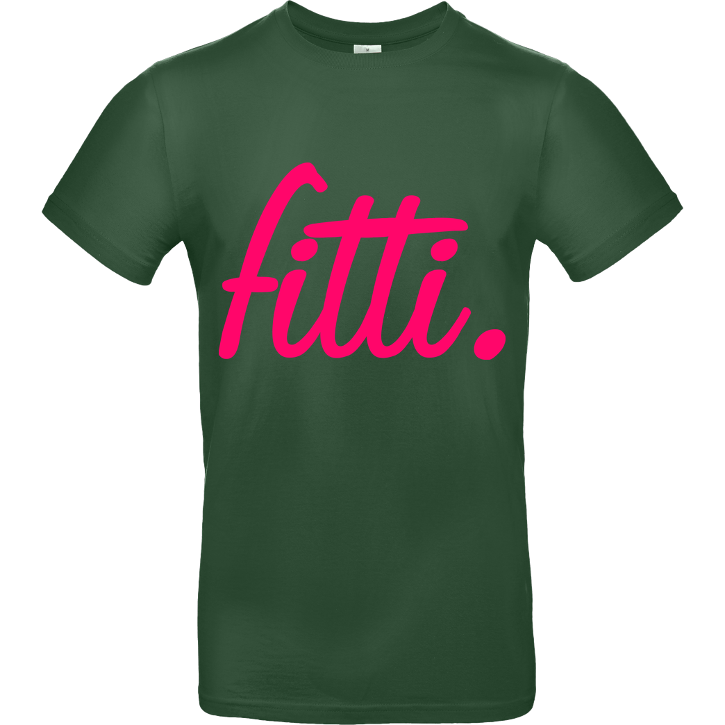 Fittihollywood FittiHollywood - fitti. pink T-Shirt B&C EXACT 190 - Flaschengrün