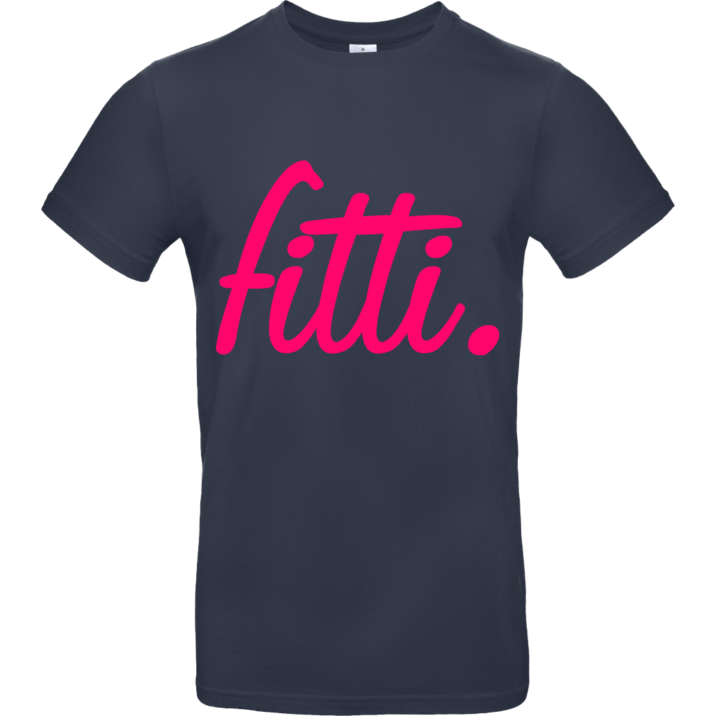 Fittihollywood FittiHollywood - fitti. pink T-Shirt B&C EXACT 190 - Navy
