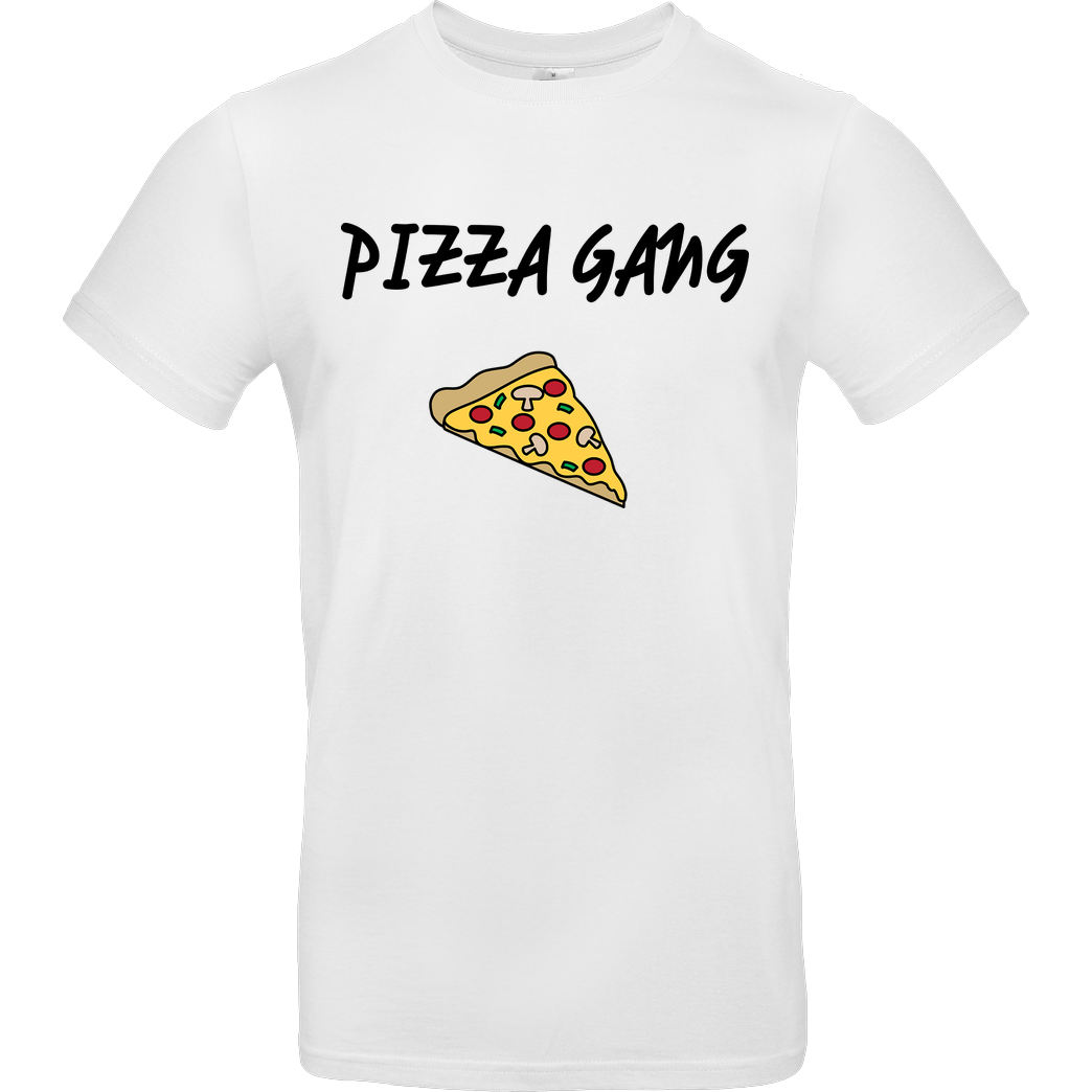 Fittihollywood FittiHollywood- Pizza Gang T-Shirt B&C EXACT 190 - Weiß