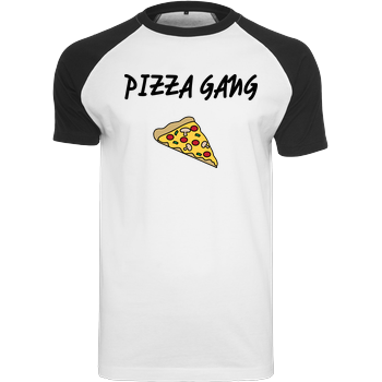 FittiHollywood- Pizza Gang Raglan-Shirt weiß