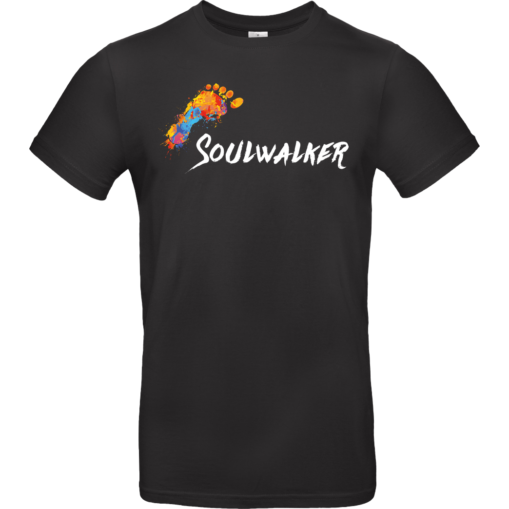 Soulwalker Footprint T-Shirt B&C EXACT 190 - Schwarz
