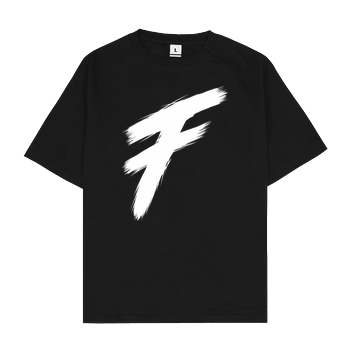 Freasy - F Oversize T-Shirt - Schwarz