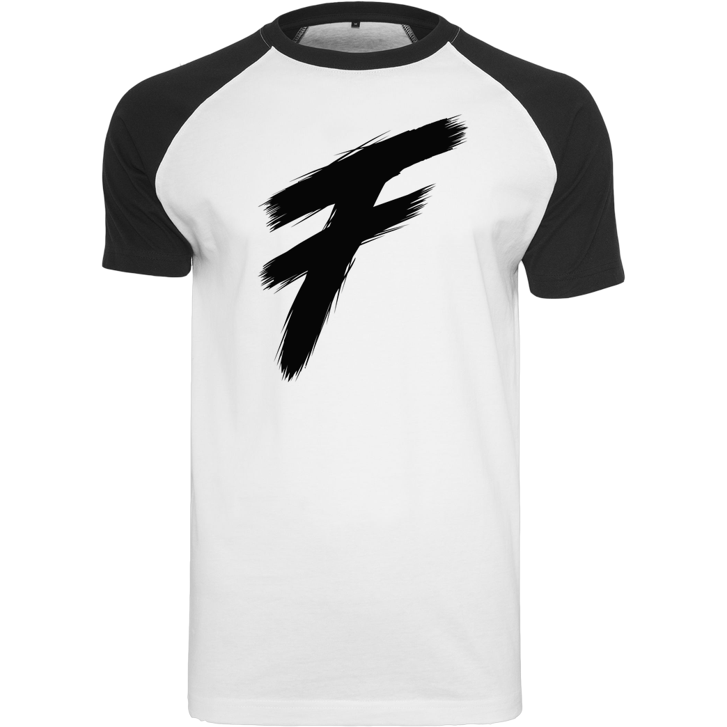 Freasy Freasy - F T-Shirt Raglan-Shirt weiß