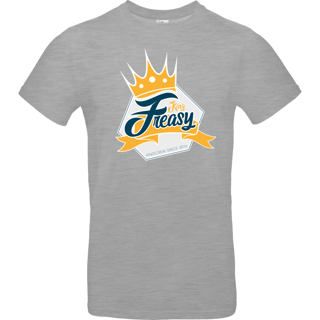 Freasy Freasy - King T-Shirt B&C EXACT 190 - heather grey