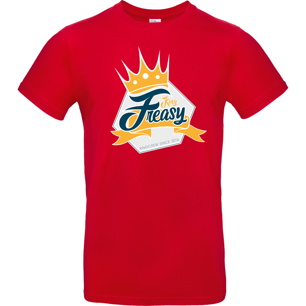 Freasy Freasy - King T-Shirt B&C EXACT 190 - Rot